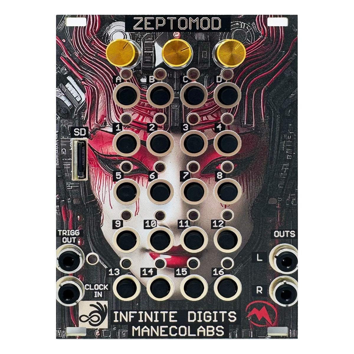 Maneco Zeptomod Eurorack Sample Player Module-COLOUR