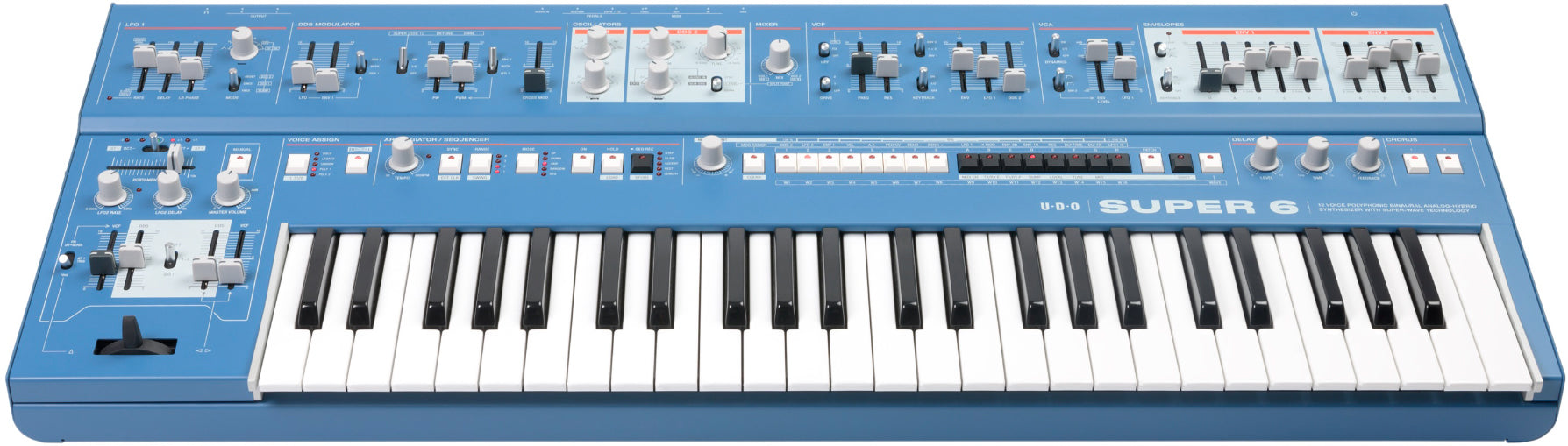 UDO Audio Super 6 Keyboard blue