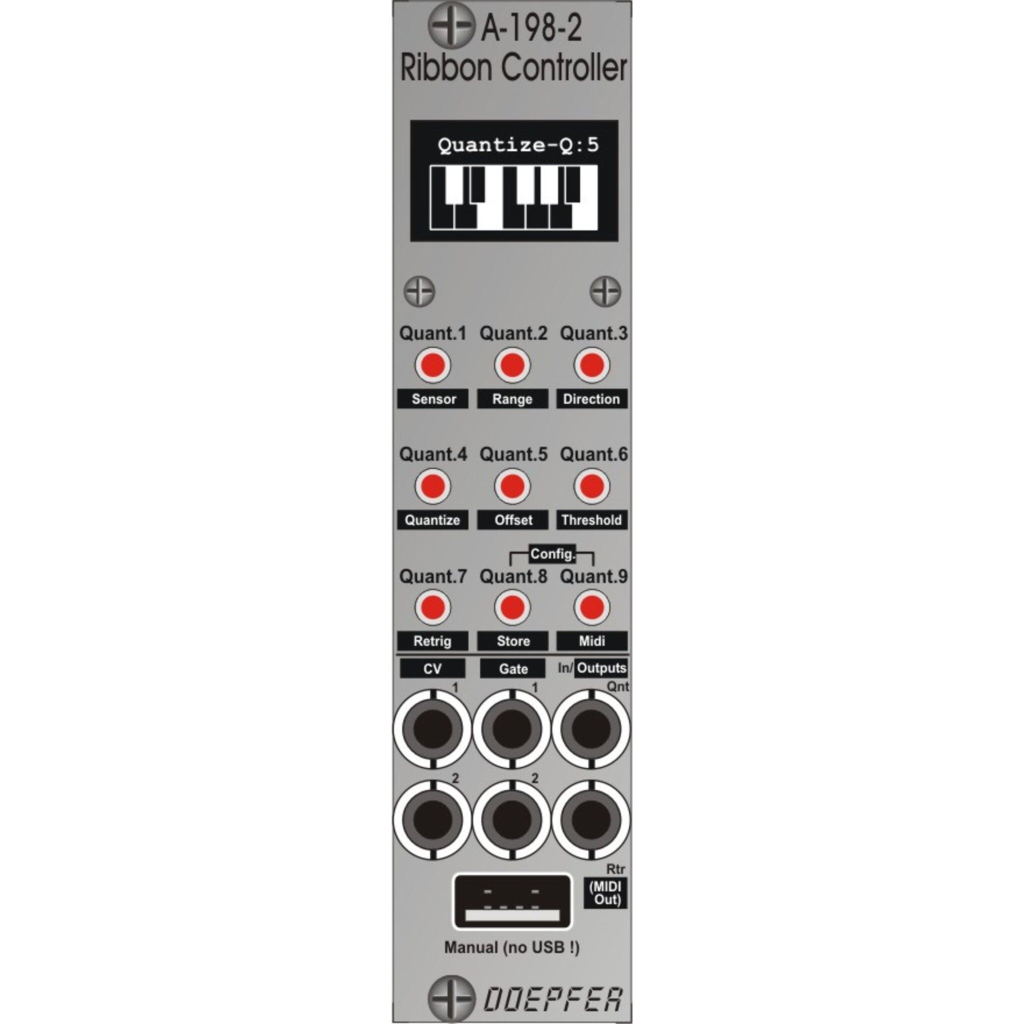 Doepfer A-198-2 Trauton./Ribbon Contr. II Modul + Manual (Set)