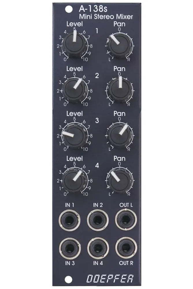 Doepfer A-138sv Mini Stereo Mixer Vintage Edition