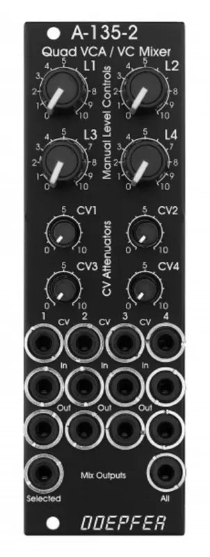 Doepfer A-135-2V Mini Quad VCA/Mixer Vintage Edition