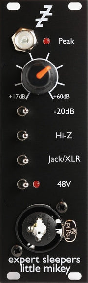 Expert Sleepers  Little Mikey Eurorack Preamp Module