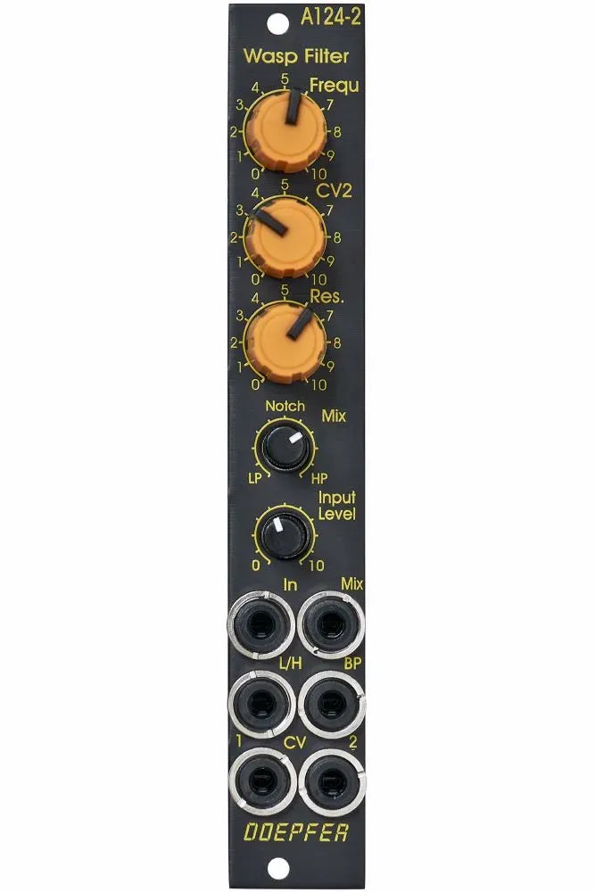 Doepfer A-124-2SE Wasp Filter SE black/yellow Slim Line