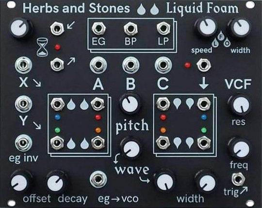 Herbs & Stones  Liquid Foam Eurorack Synthesizer Module
