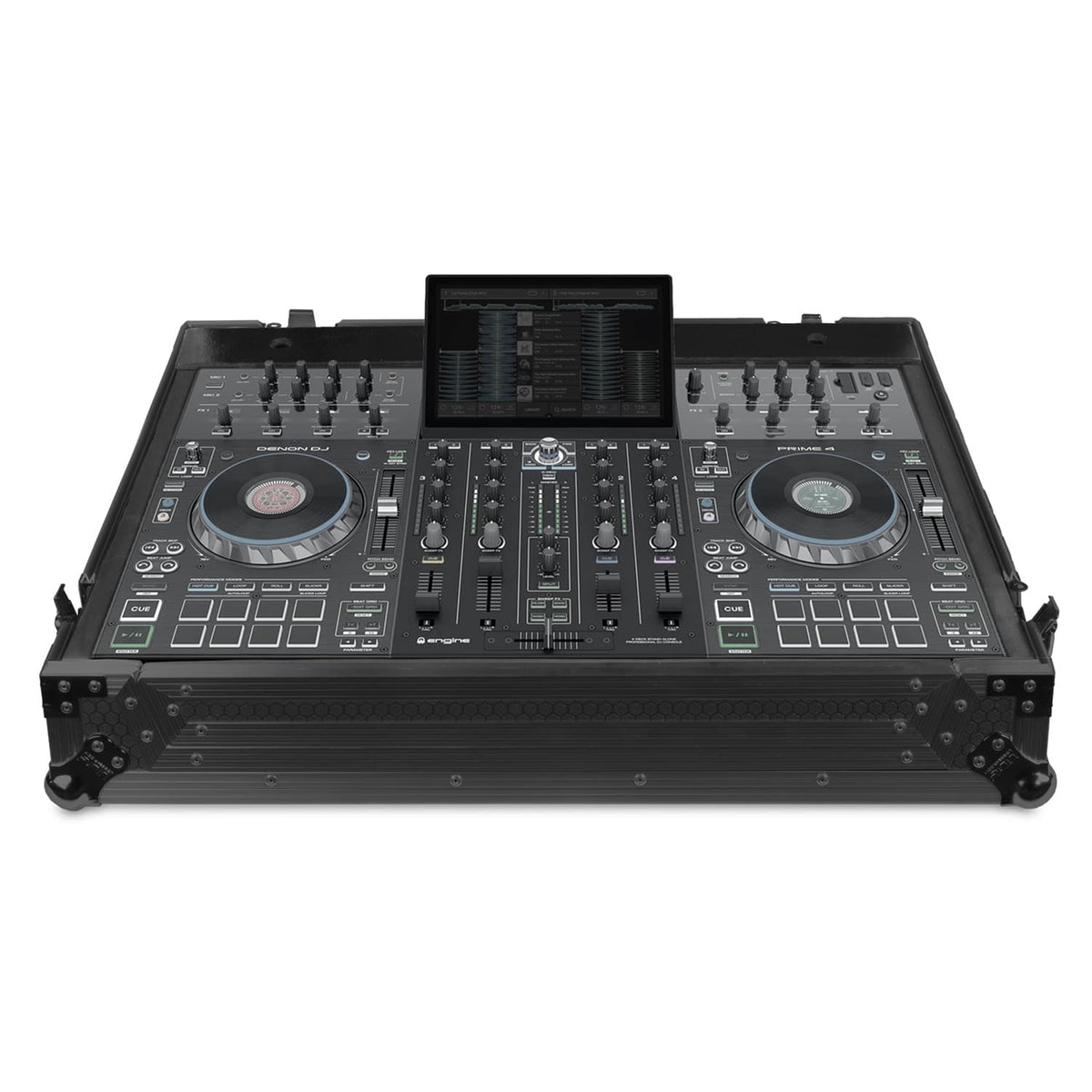UDG Ultimate Flight Case Denon DJ Prime 4+/4 Black Plus (Wheels)