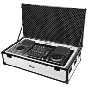 UDG Ultimate DJ Podium Workstation Flight Case Plus (Wheels) White