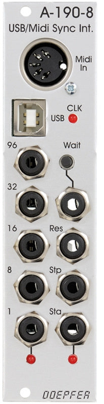 Doepfer A-190-8 MIDI/USB-to-Clock/Start/Stop
