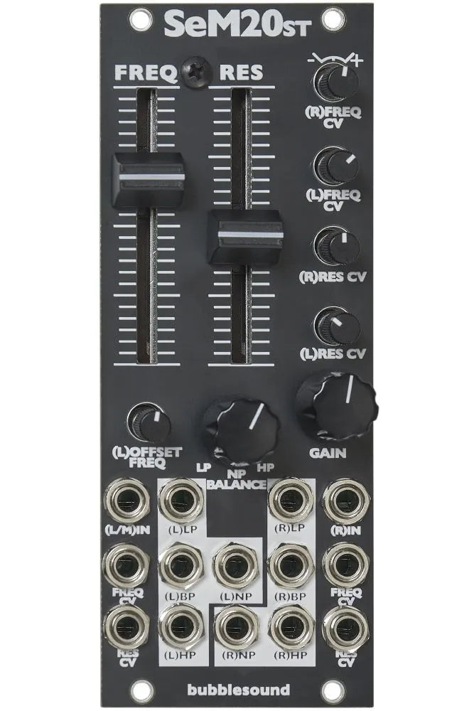Bubblesound SEM20st Eurorack Filter Module (Black)