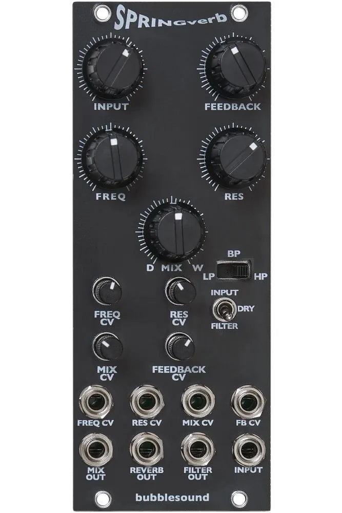 Bubblesound Springverb Eurorack Reverb Module (Black)
