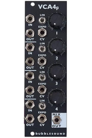 Bubblesound  VCA4p Eurorack VCA Module (Black)