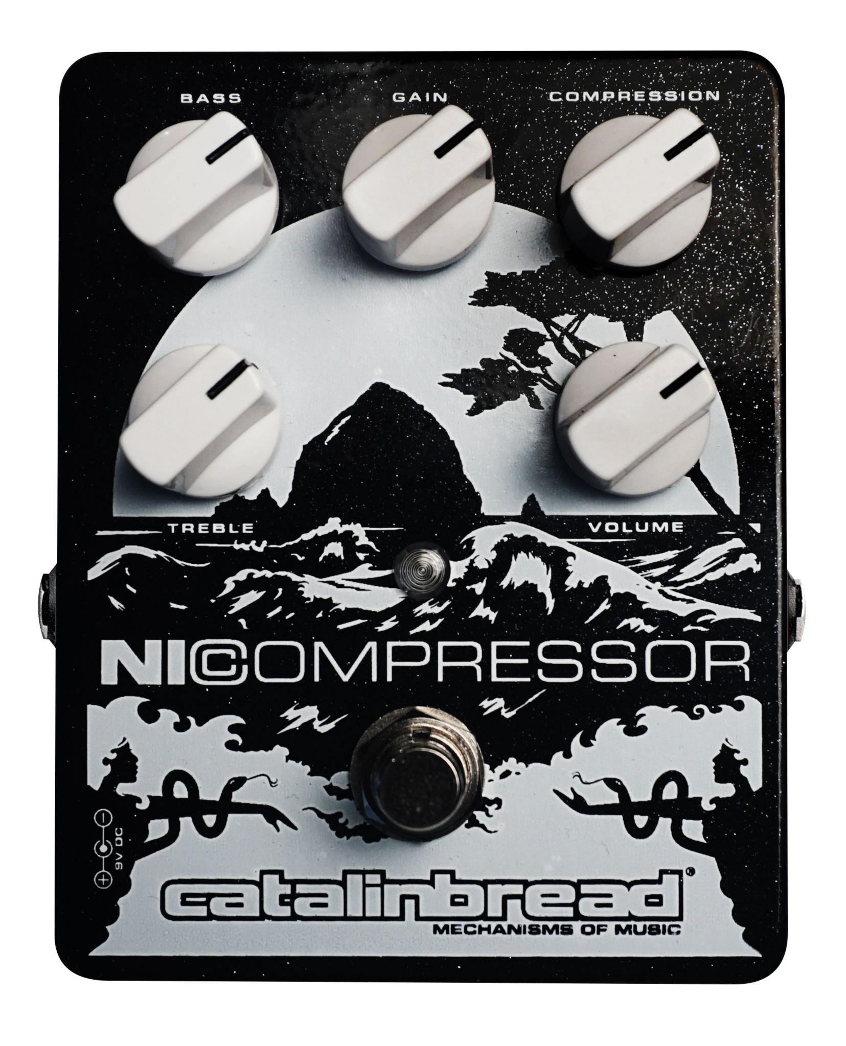 Catalinbread NICOMPRESSOR SILVER ON BLACK