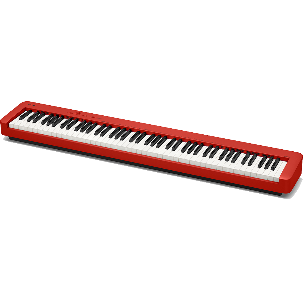 Casio CDP-S160 Compact Digital Piano with stand (Red)
