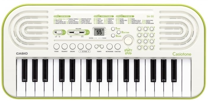 Casio SA-50H7 (White / Lime Green)