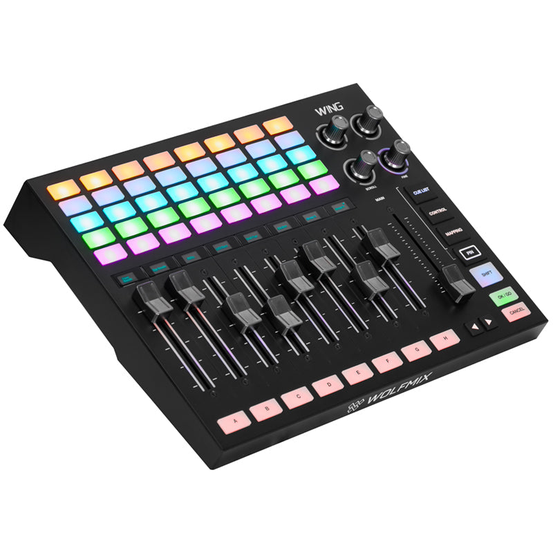 Wolfmix WING DMX Control Surface for W1