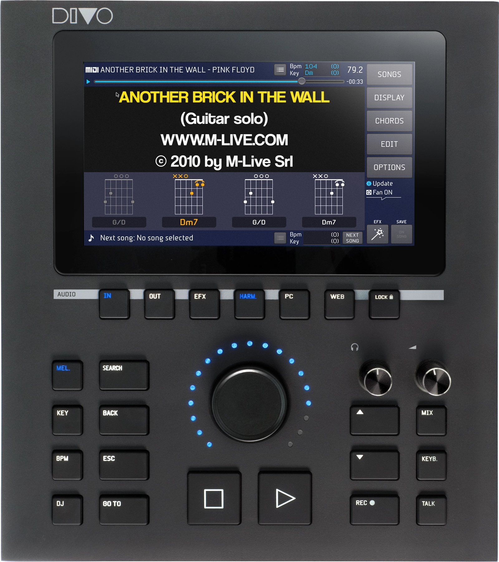M-live Divo Base 64 GB backing-track player
