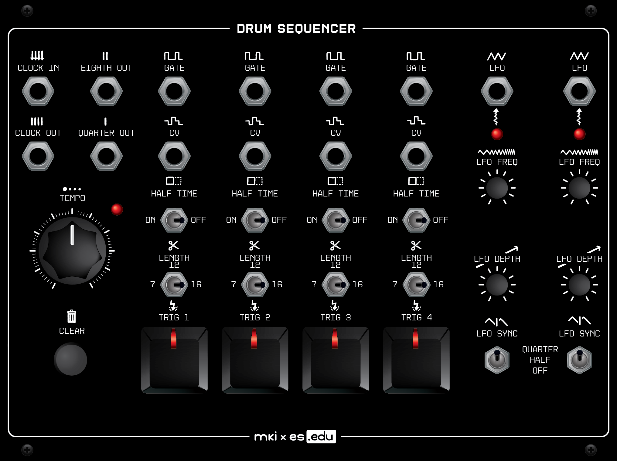 Erica Synths EDU DIY Drum Sequencer