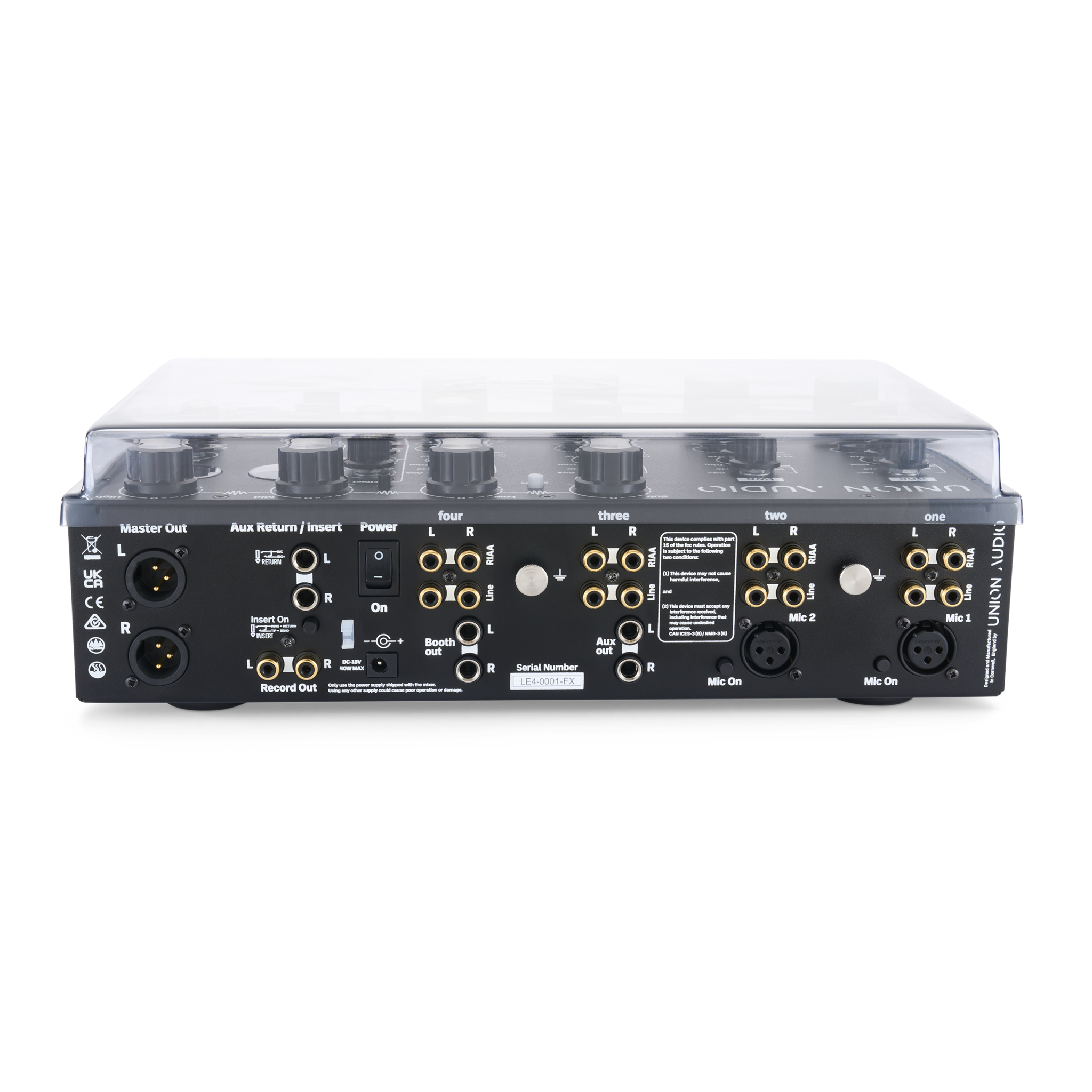 Decksaver Union Audio Orbit.4 LE & Orbit.4 LE FX cover