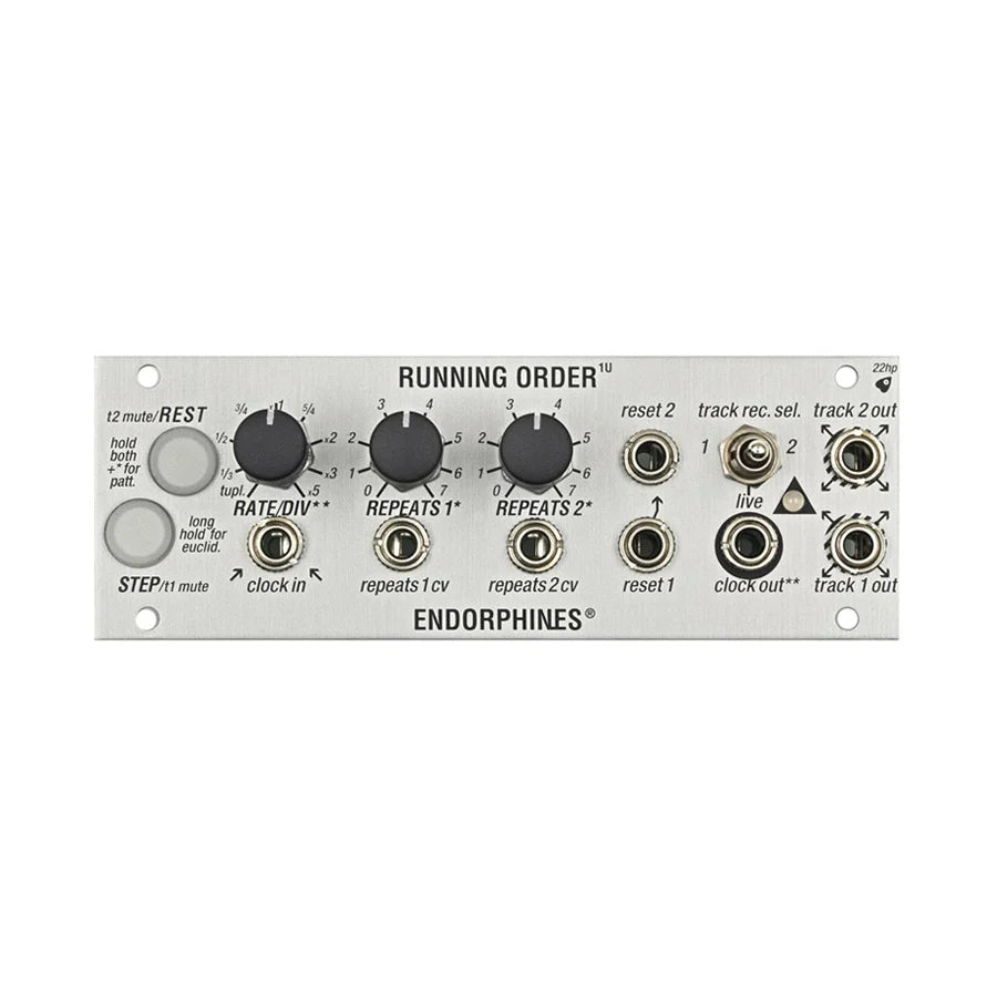 Endorphin.es 1U Running Order Silver