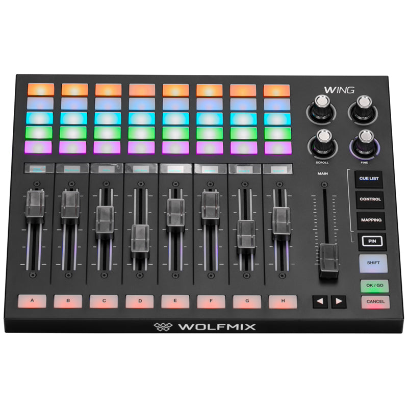 Wolfmix WING DMX Control Surface for W1