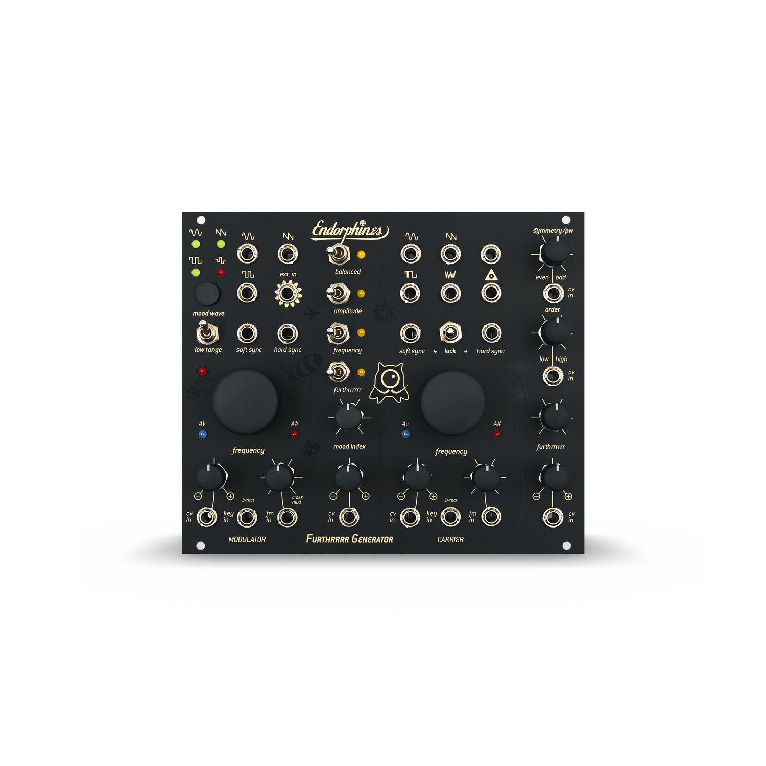 Endorphin.es BLCK_Furthrrrr Generator Dual VCO