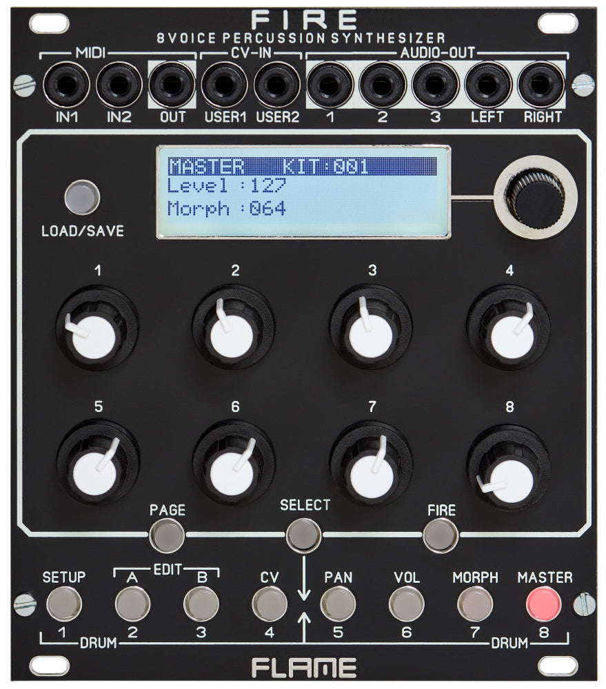 Flame Fire Drum Synth Module