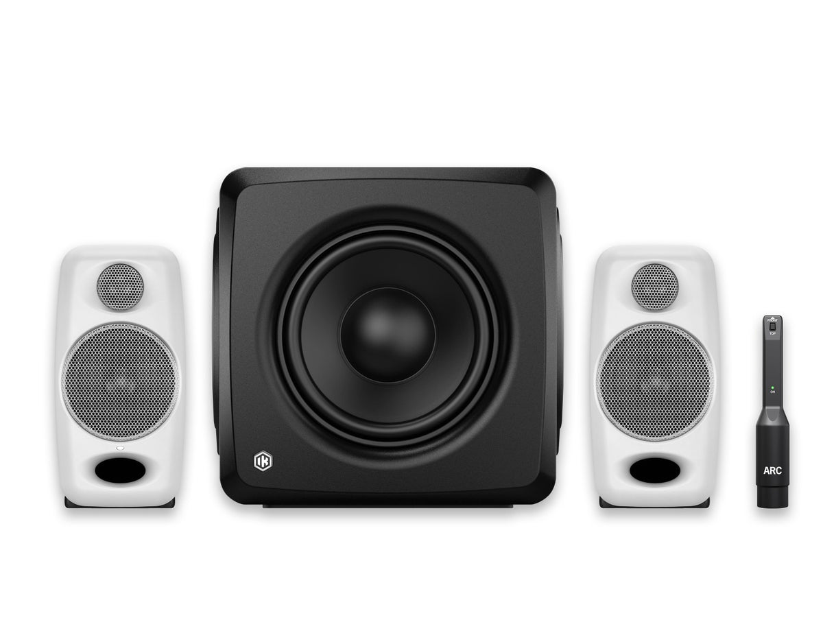 IK Multimedia iLoud Micro Monitor White 2.1 Bundle