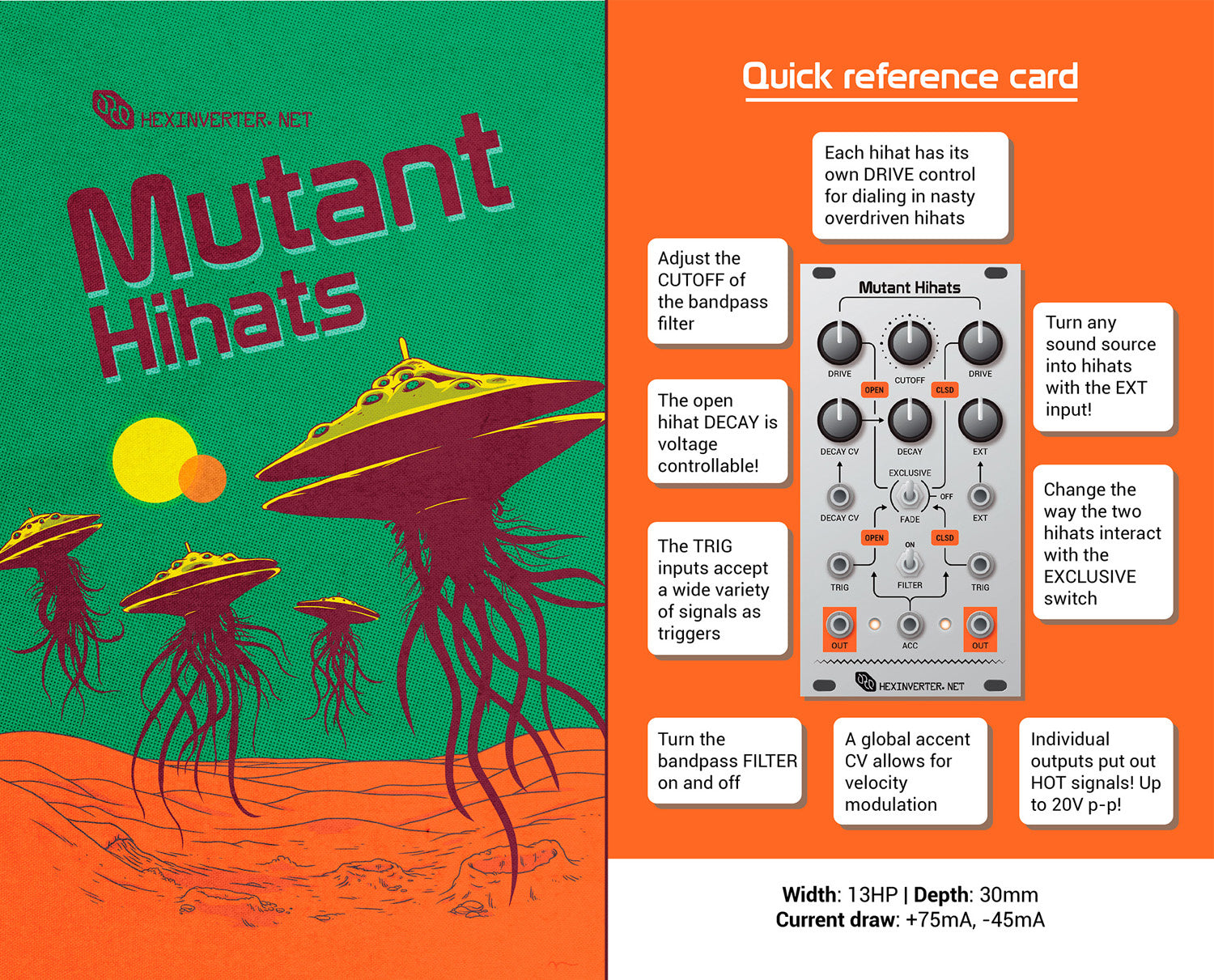 Hexinverter Mutant Hi-Hats