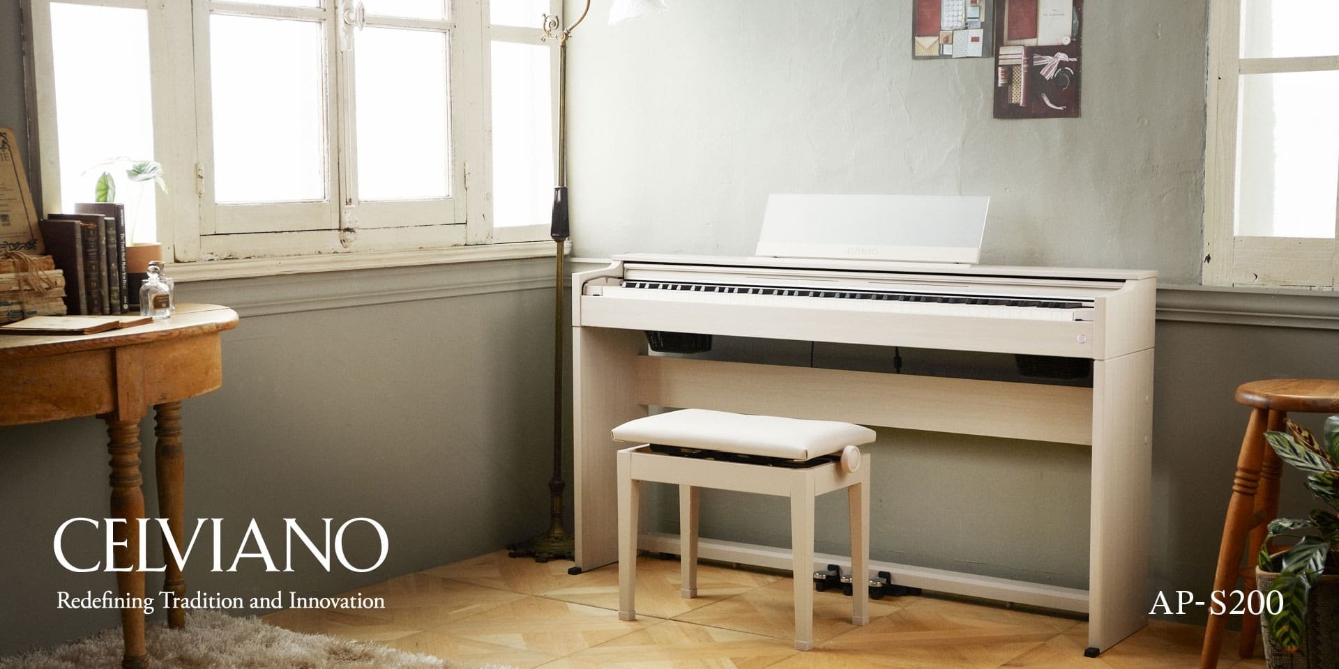 Casio AP-S200 Celviano Series Digital Piano (White)