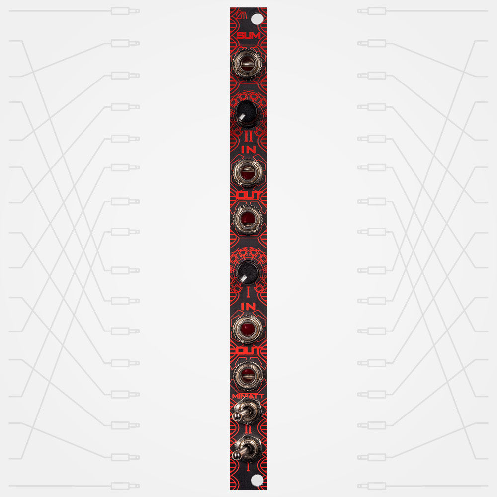 Zlob Modular Miniatt Eurorack Dual Mute Attenuator Module