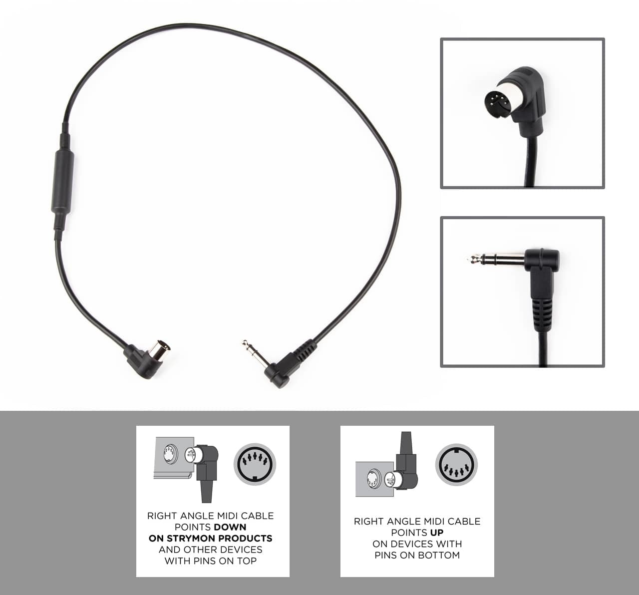 Strymon Right Angle MIDI – Right Angle TRS Cable