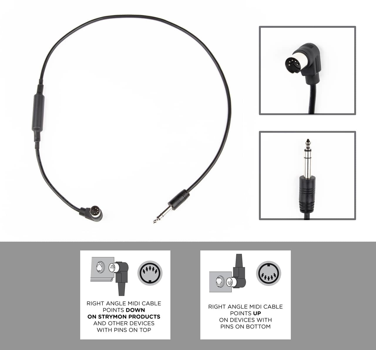 Strymon Right Angle MIDI – Straight TRS Cable