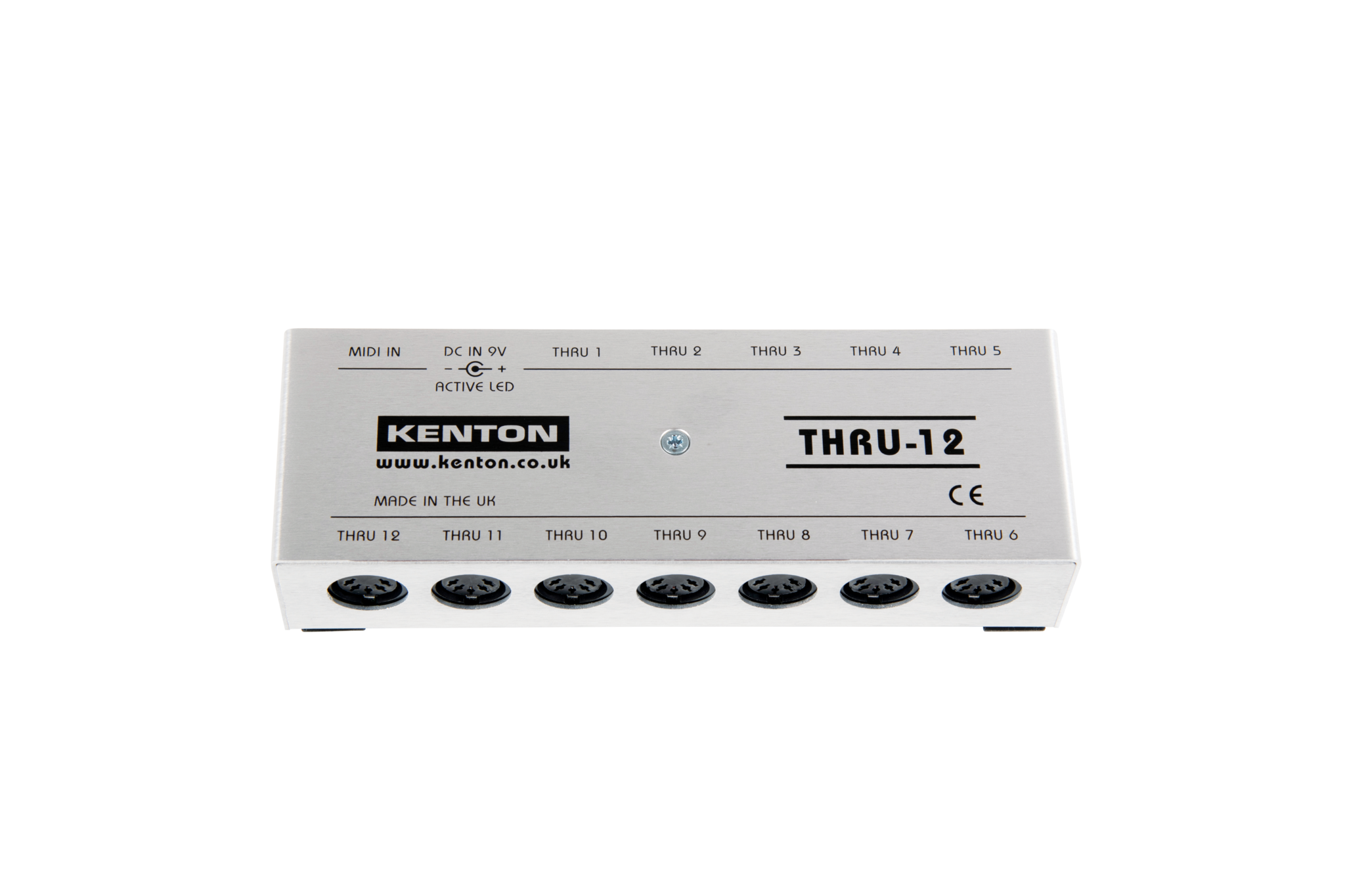 Kenton Thru 12 – 1 MIDI IN to 12 THRU