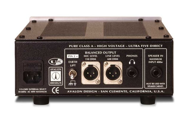 Avalon Design Mono Instr. D.I - Preamp BLACK