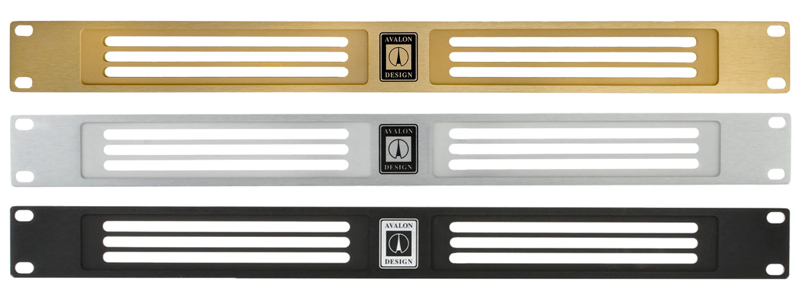 Avalon Design 1 U Ventpanel silver, black or gold
